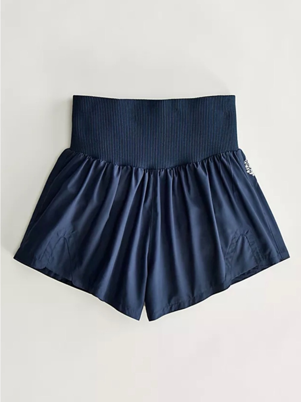 Free People Movement Carpe Diem Blue Gray Shorts